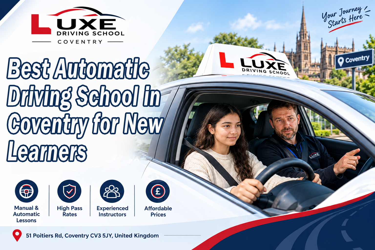 Best Automatic Driving School in Coventry for New Learners