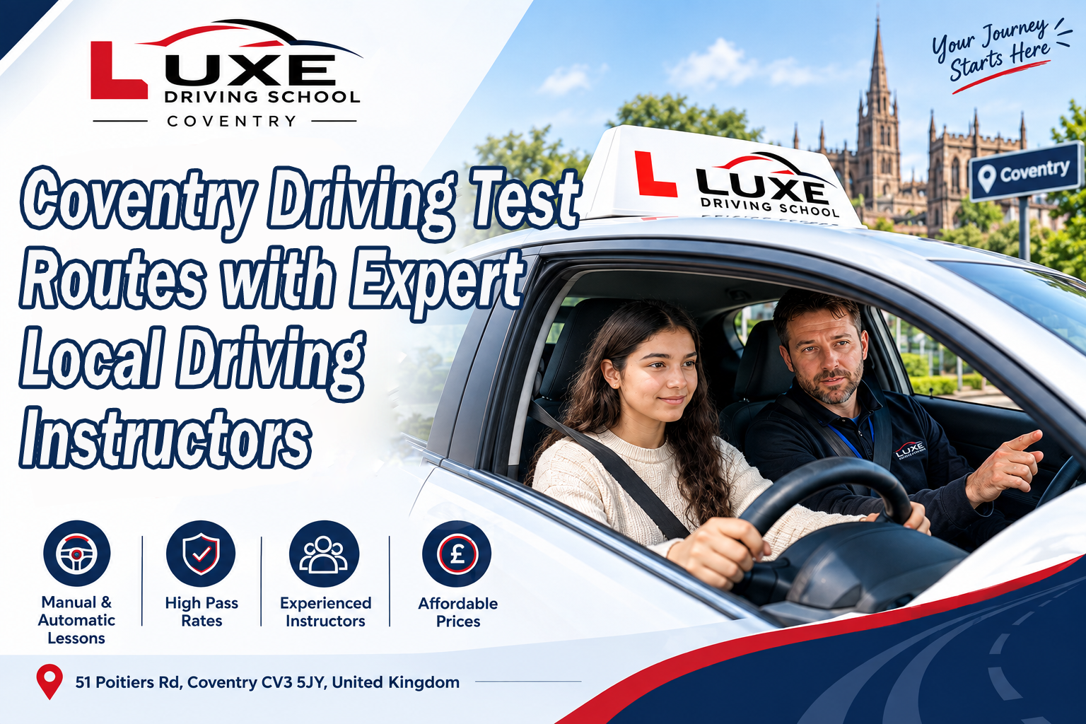 Coventry Driving Test Routes with Expert Local Driving Instructors